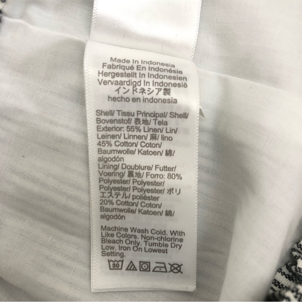 J. Crew Paper Bag Skirt • Sz M • White with Black Pinstripes • EUC - Picture 12 of 12